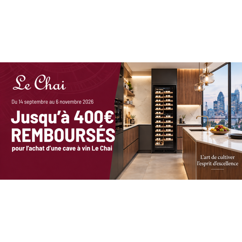 Caves à vin Le Chai | Jusqu'à 400€ remboursés